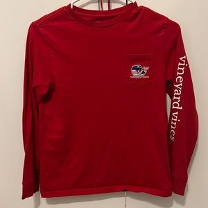 GUC vineyard vines long sleeve hockey tee. Sz medium